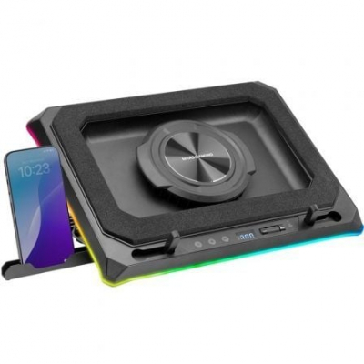 Soporte Refrigerante Mars Gaming MNBC-ULTRA para Portátiles hasta 18/ Iluminación LED