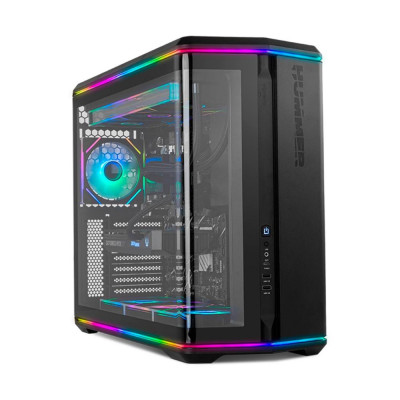 Caja ordenador gaming nox hummer anvil atx argb cristal templado negra
