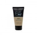 Maybelline Fit Me Mate y Afinaporos Base De Maquillaje Tono 312 Golden Calca Tu Tono y Textura Pieles Medio Oscuras - 30ml