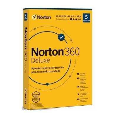 NORTON 360 DELUXE 50GB PORTUGUES 1 USER 5 DEVICE 12MO BOX