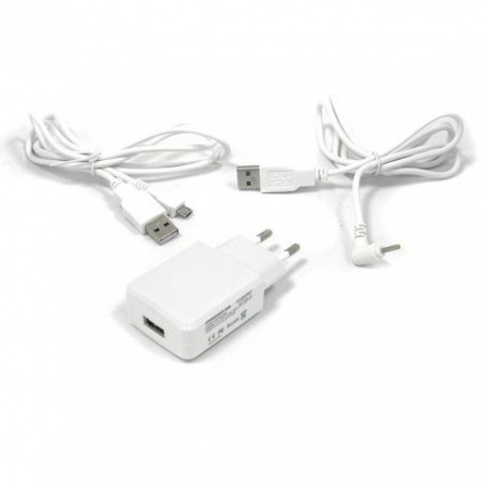 Cargador de Pared Leotec LECTABUSBW/ USB + Cable MicroUSB/ 2A
