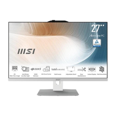 Ordenador all in one msi modern am272p 1m - 1423eu core 7 - 150u - 16gb - ssd 512gb - 27 pulgadas fhd - w11p
