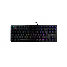 TECLADO GAMER GAME FACTOR KBG500 RGB, MECÁNICO, SWITCH KRED RED