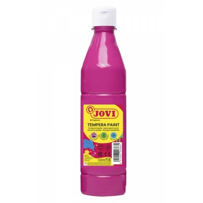 Jovi Tempera Paint Tempera Liquida 500ml - Base Agua - Lista para Usar - Alto Poder Cubriente - Secado Rapido - Excelente Fluidez - Adherencia en Multiples Superficies - Color Magenta