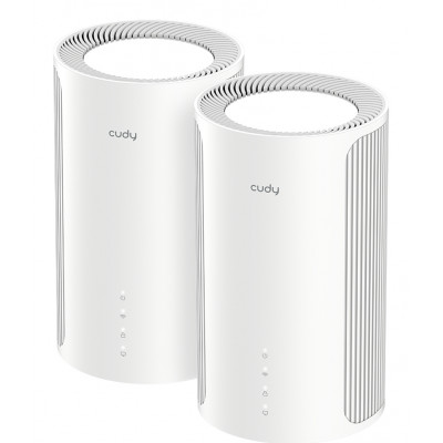 Cudy BE11000 Pack de 2 Sistemas WiFi 7 Mesh 2.5G Tribanda - Tecnologia MLO - Servidor y Cliente VPN - Ethernet 2.5Gbps - hasta 2