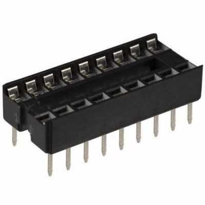 Zocalo Circuito Integrado 18 Pin PLANO 2.54mm