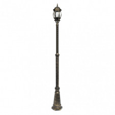 Farola Exterior Aluminio Caelum 1xe27 Neg/oro Ip44 228x18x18 Cm