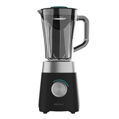Batidora de Vaso Cecotec Power Black Titanium 1300MAX B, 1300 W, 1,5 L - Negro e Inox