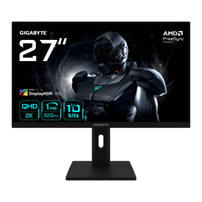 G27Q3 Monitor Gaming 27 2K QHD - 2560 x 1440, 320Hz, 1ms, 350 cd/m², FreeSync Premium, Display HDR400, HDMI 2.0, DisplayPort 1.4