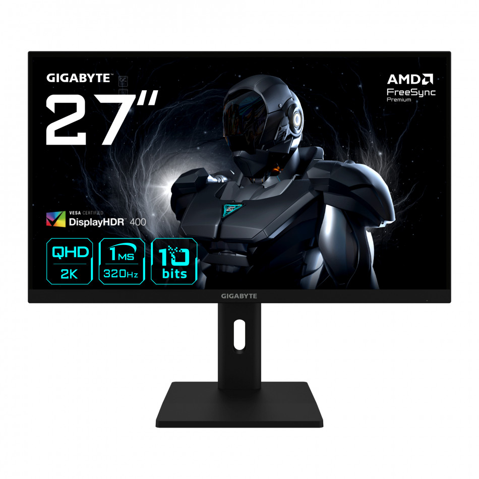 G27Q3 Monitor Gaming 27 2K QHD - 2560 x 1440, 320Hz, 1ms, 350 cd/m², FreeSync Premium, Display HDR400, HDMI 2.0, DisplayPort 1.4