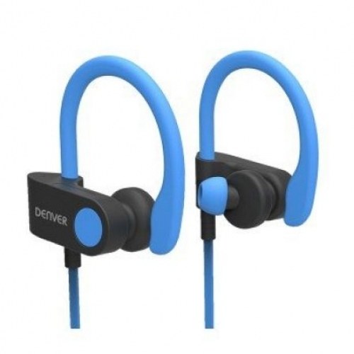 Auriculares Intrauditivos Bluetooth Denver BTE-110/ con Microfono/ Azul