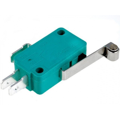 Microrruptor Palanca 25mm+Rueda ON-(ON) 10Amp