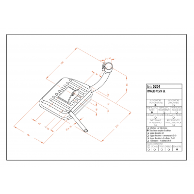 Sistema de escape completo Sito SITO 0204