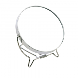 ESPEJO metálico doble x3 con soporte abatible 12,2 cm 1 u