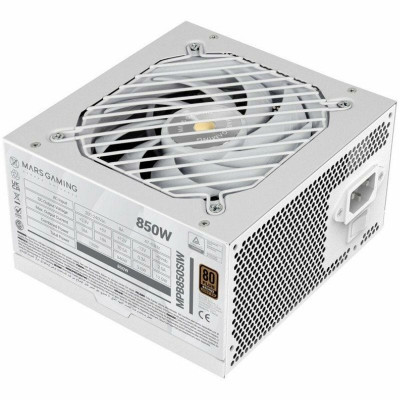 Fuente De Alimentacion Mars Gaming 850w Mpb850siw Extreme Silence 80 Plus Bronze Blanco
