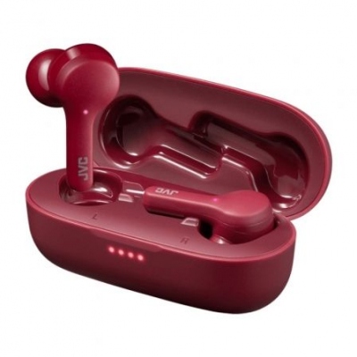 Auriculares Bluetooth JVC HAA8T con estuche de carga/ Autonomía 6h/ Rojos
