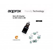ADAPTADOR MICRO SD A USB Y MICRO USB APPROX APPC21