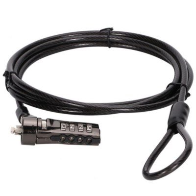 CABLE DE SEGURIDAD CONCEPTRONIC CUSTODIO01BS POR COMBINACION 4 DIGITOS 1.8M