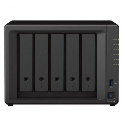 NAS Synology Diskstation DS1522+/ 5 Bahía 3.5- 2.5/ 16GB DDR4/ Formato Torre