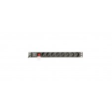 Gembird unidad de distribución de energ?a (PDU) 8 salidas AC 1U Negro