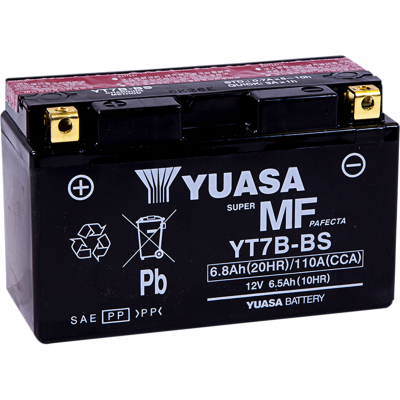 Baterías sin mantenimiento AGM YUASA YT7B-BS(CP)