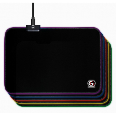 ALFOMBRILLA GAMING GEMBIRD CON EFECTO DE LUZ LED, TAMANO M