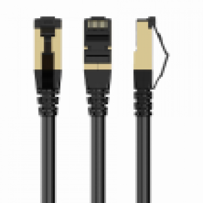 CABLE RED S-FTP GEMBIRD CAT 8 LSZH NEGRO 2 M