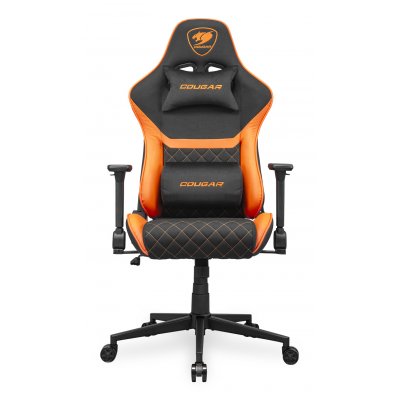 Armor One V2 F Silla para videojuegos universal Asiento acolchado tapizado Negro, Naranja