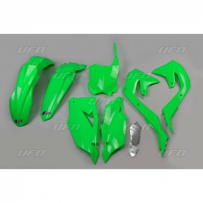 Kit plástica completo UFO Kawasaki verde fluor KAKIT227-AFLU KAKIT227@AFLU