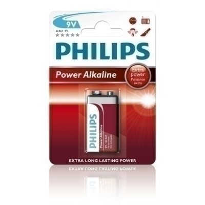 PILAS PHILIPS 6LR61 SUPER ALCALINA B/1 - Pack de 12 unidades