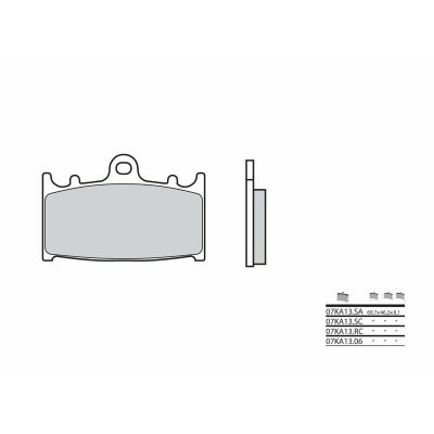 Pastillas de freno orgánicas Brembo 07KA1306 07KA1306