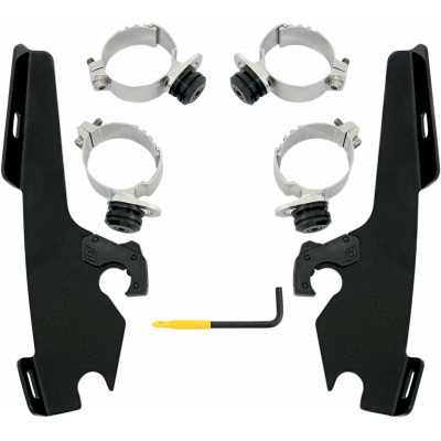 Kit de anclaje completo Trigger-Lock para parabrisas Fats/Slim MEMPHIS SHADES MEB1960