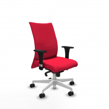 Piqueras y Crespo Albacete confidente sincro bali rojo brazos 1D base blanca ruedas 65 mm nailon