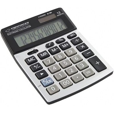 Esperanza ECL102 Newton Calculadora de Sobremesa - Pantalla LCD de 12 Digitos