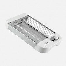 Tostador Horizontal Cueto 600w Blanca 2tubos Quarzo Tempo. Bandeja Recogemigas,acero Inoxid.6,5x35,5x21cm