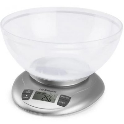 Báscula de Cocina Electrónica Orbegozo PC 2017/ hasta 3.5kg/ Plata