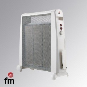 Radiador Fm Mica RM15 1500W 3 potencias temperatura regulable no consume oxígeno blanco