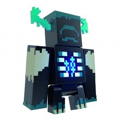 Figura mattel minecraft warden con luces y sonidos