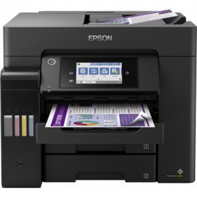 Multifuncion epson inyeccion color ecotank et - 5850 fax - a4 - 25ppm - usb - red - wifi - wifi direct - duplex todas las funciones - lcd - bandeja 250 hojas - adf 50 hojas