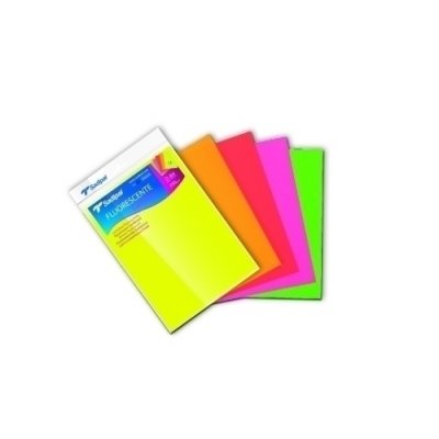 CARTULINA FLUOR A4 SADIPAL SURT. P/5
