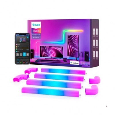 Barra led pared govee glide 8+4 h6062 40 modos - control por voz - app - cable 1.8m