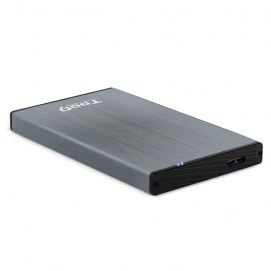 Caja externa Tooq TQE-2527G, HDD 2.5 pulgadas USB 3.1 Gen1/USB 3.0