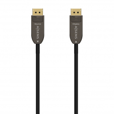 AISENS Cable DISPLAYPORT AOC V1.4 8K@60Hz 4K@120Hz 4:4:4 32.4Gbps, DP/M-DP/M, Negro, 15M