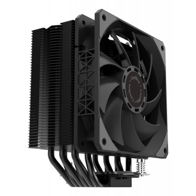 Ventilador disipador cpu gaming coolbox negro 6 heatpipes h6 black 240w tdp intel - amd
