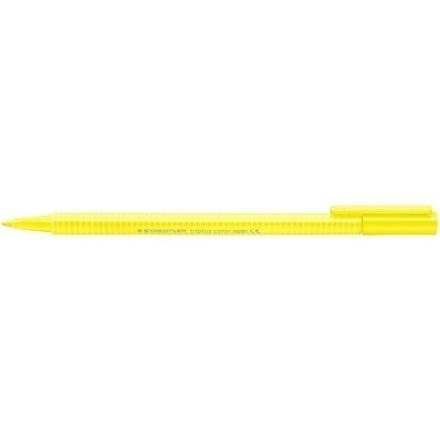 Staedtler Triplus Color 323 Rotulador de Punta Fina - Trazo 1mm Aprox - Tinta Base de Agua - Color Amarillo Neon