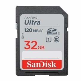 Tarjeta mde memoria SD SanDisk Ultra 32GB SDHC Memory Card 120MB/s