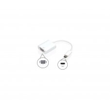 Cable adaptador ewent usb tipo-c macho a vga hembra blanco EW-139500-001-N-P