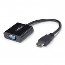 StarTech.com Adaptador HDMI a VGA - Conversor Activo HDMI a VGA - Conversor Activo de Vídeo para Ordenador de Sobremesa o Portátil - 1920x1080 - 108