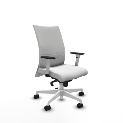 Albacete confidente sincro bali blanco brazos 1D blancos base blanca ruedas 65 mm nailon