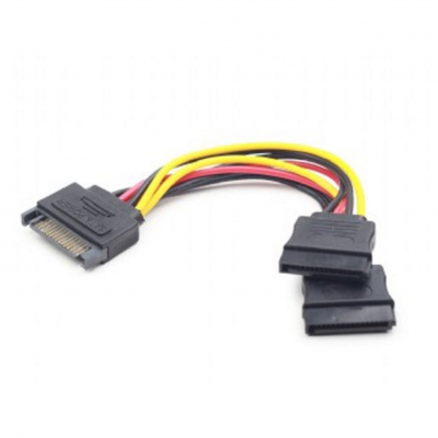 Cable sata gembird cc - satam2f - 01 macho - hembra - 2 puertos hembra - 0.15m